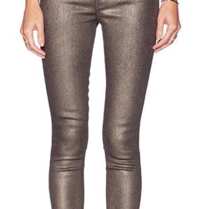 J Brand - Maria - Waxed Denim Jean in Gold Dust